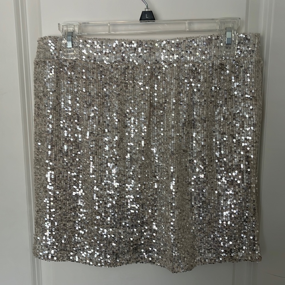 Ladies mini sequin skirt / sz L